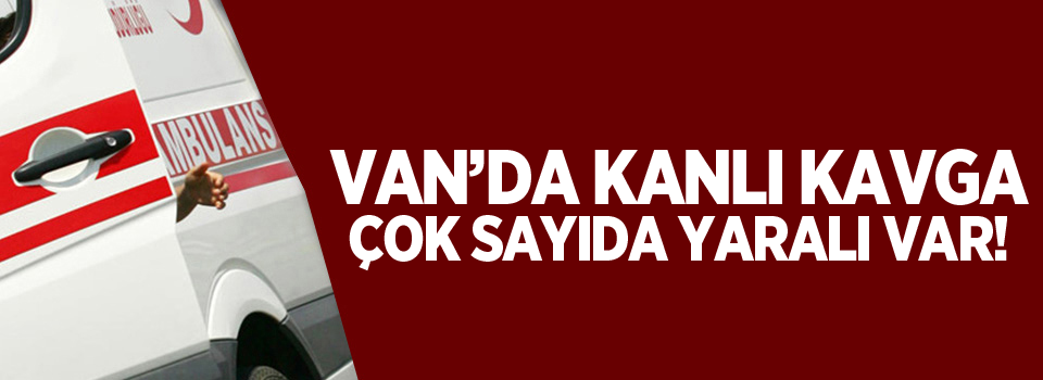 Van'da Kanlı kavga, Çok sayıda yaralı var!