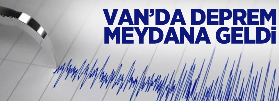 Van'da 4.3 büyüklüğünde deprem!