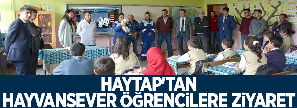 HAYTAP'tan hayvansever öğrencilere ziyaret