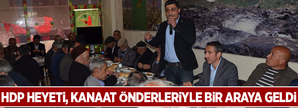 HDP heyeti, kanaat önderleriyle bir araya geldi