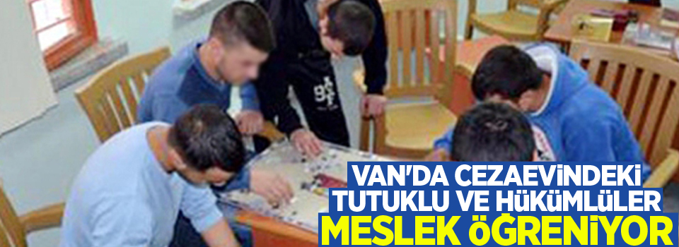 Van'da cezaevindeki tutuklu ve hükümlüler meslek öğreniyor