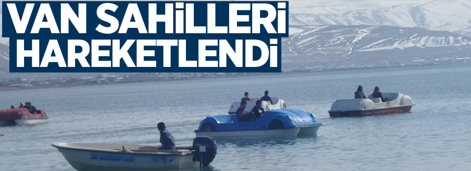 Van sahilleri hareketlendi