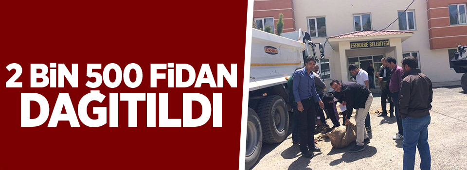 Esendere Belediyesi 2 bin 650 fidan dağıttı