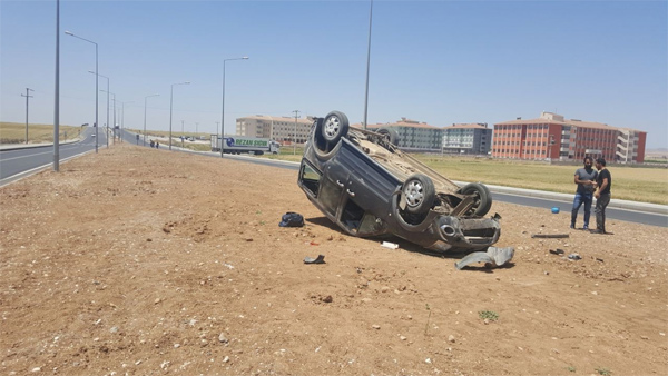 Nusaybin’de trafik kazası: 1 yaralı