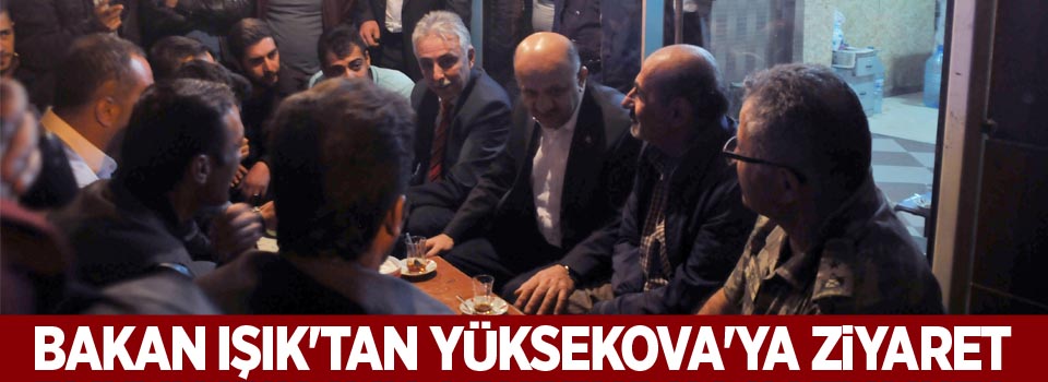 Bakan Işık'tan Yüksekova'ya ziyaret