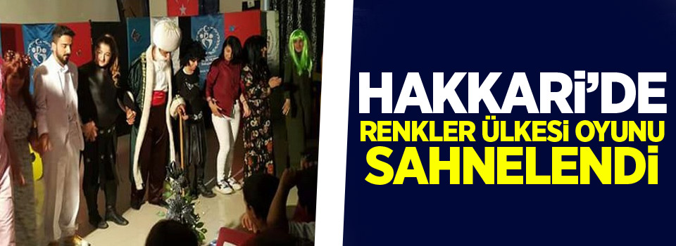 Hakkari’de Renkler Ülkesi oyunu sahnelendi