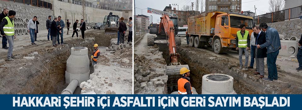 Hakkari şehir içi asfaltı için geri sayım başladı