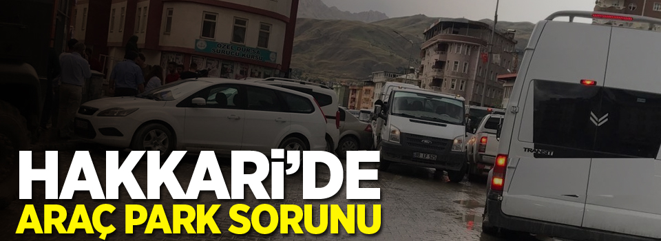 Hakkari’de araç park sorunu