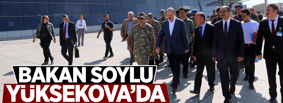 Bakan Soylu Yüksekova’da