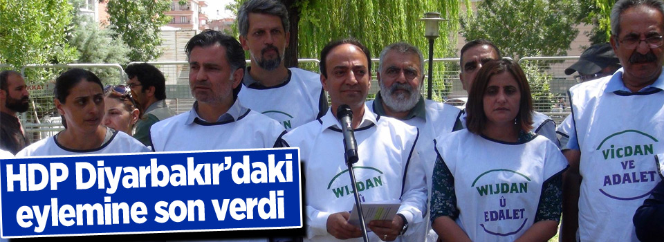 HDP Diyarbakır’daki eylemine son verdi