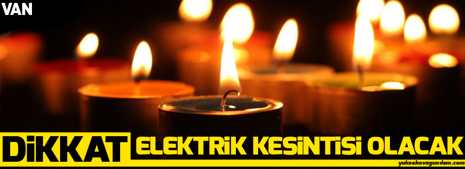 Van'da elektrik kesintisi