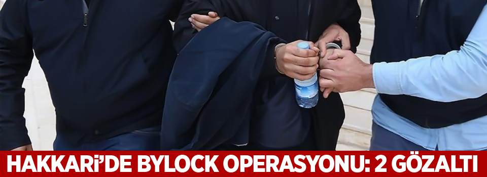 Hakkari’de ByLock operasyonu: 2 gözaltı