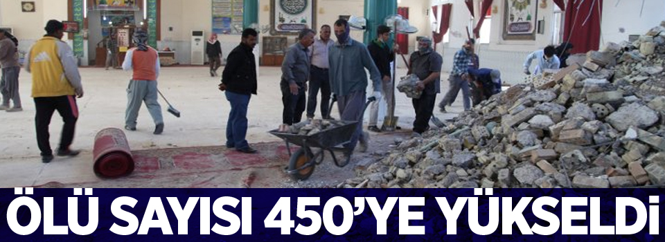 Depremde can kaybı 450'ye yükseldi