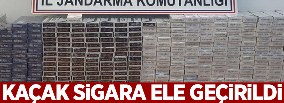 6 bin paket kaçak sigara ele geçirildi