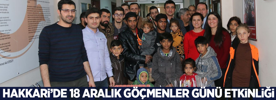 Hakkari’de 18 Aralık Göçmenler Günü etkinliği