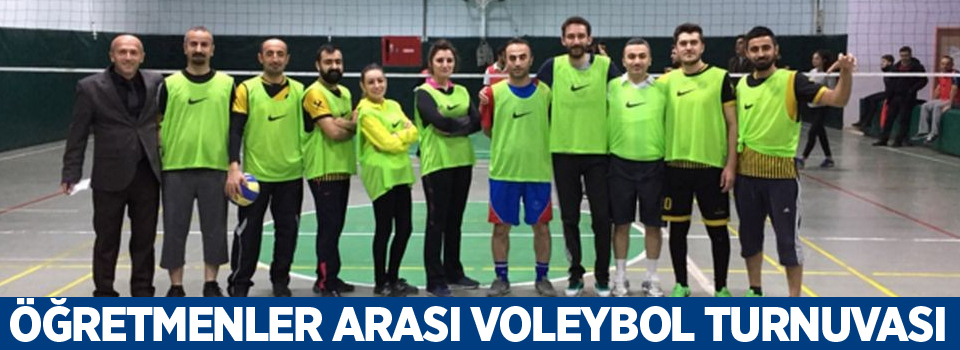 Hakkari’de öğretmenler arası voleybol turnuvası