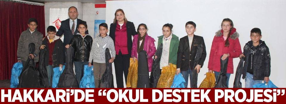 Hakkari’de “Okul destek projesi”