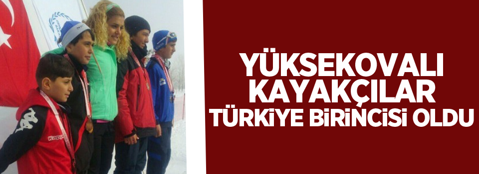 Yüksekovalı kayakçılar Türkiye birincisi oldu