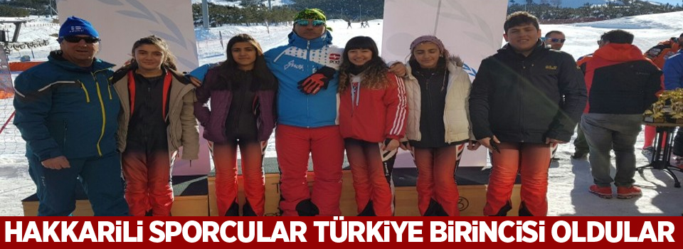 Hakkarili sporcular Türkiye birincisi oldular