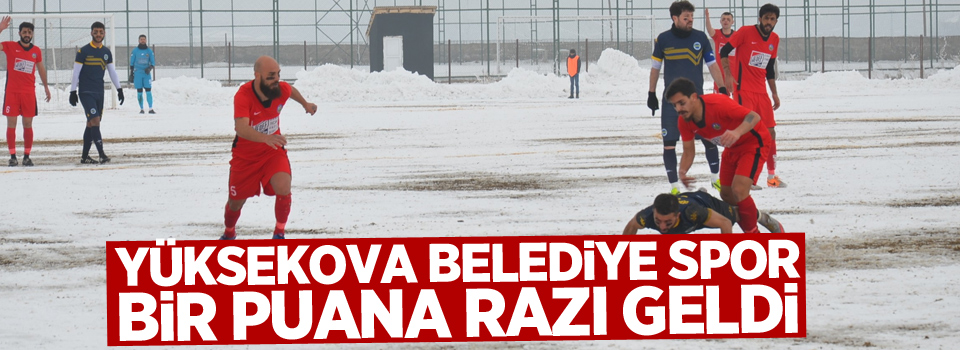 Yüksekova Belediye Spor bir puana razı geldi