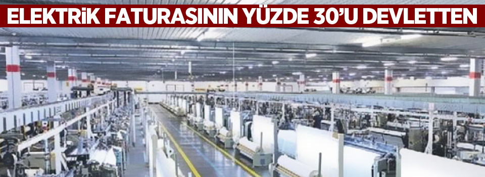 Elektrik faturasının yüzde 30’u devletten