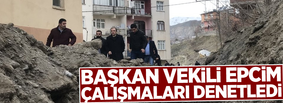 Başkan Vekili Epcim, çalışmaları denetledi