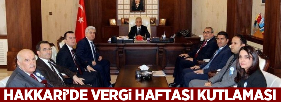 Hakkari’de Vergi Haftası kutlaması