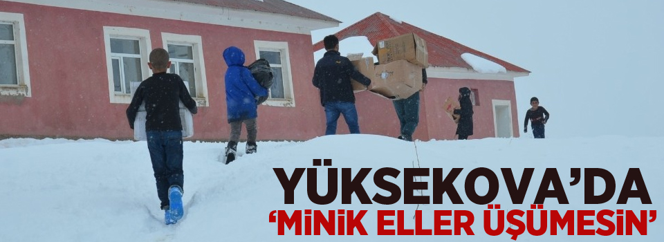 Yüksekova'da ''Minik eller üşümesin''