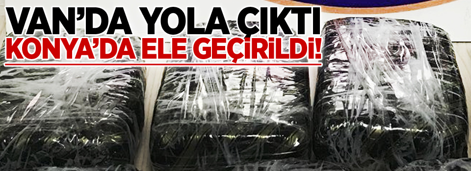 Van'da yola çıktı, Konya'da ele geçirildi!