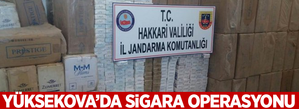 Yüksekova'da 830 paket sigara ele geçirildi