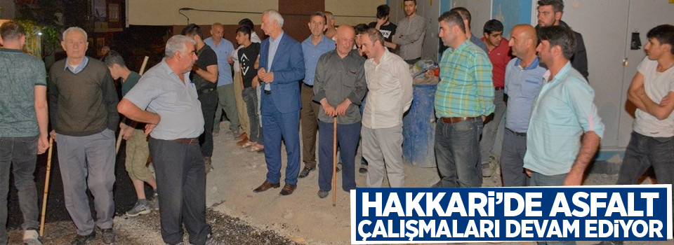 Hakkari’de asfalt çalışmaları devam ediyor