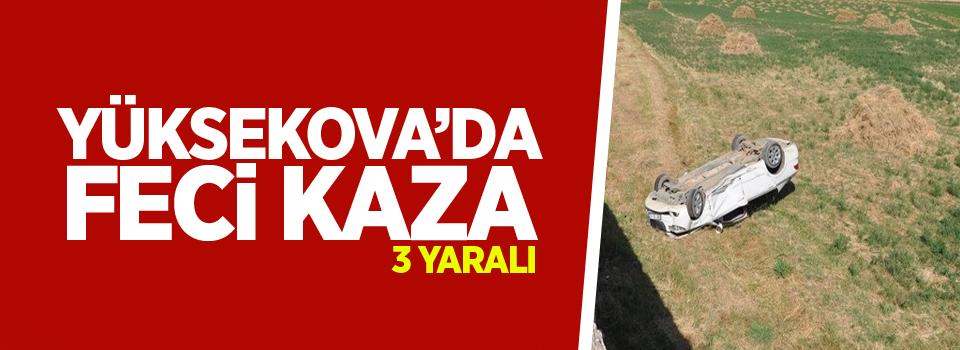 Yüksekova'da feci kaza: 3 Yaralı