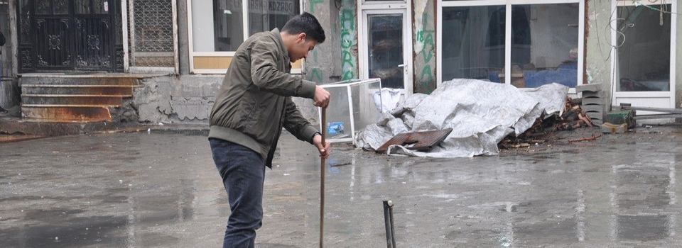 Yüksekova'da sağanak yağış