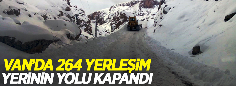 Van’da 264 yerleşim yerinin yolu kapandı