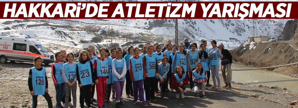 Hakkari’de atletizm yarışması