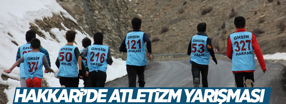 Hakkari’de atletizm yarışması