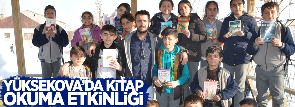 Yüksekova’da kitap okuma etkinliği