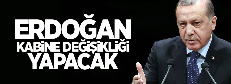 AK Parti yetkilileri: Erdoğan kabine değişikliği yapacak