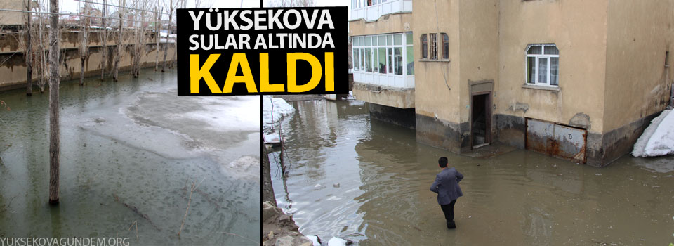 Yüksekova sular altında kaldı