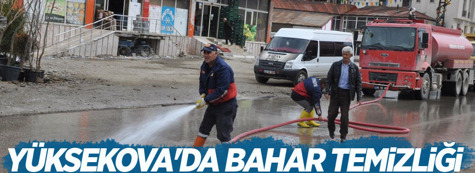 Yüksekova'da bahar temizliği