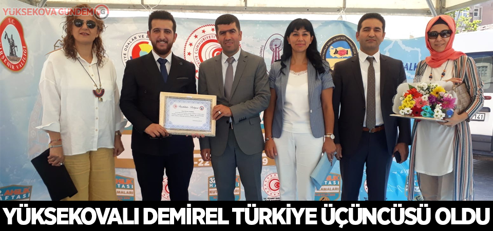 Yüksekovalı Demirel Türkiye üçüncüsü oldu