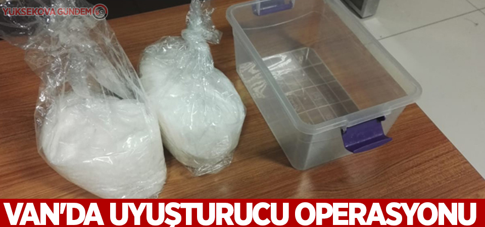 Van'da uyuşturucu operasyonu