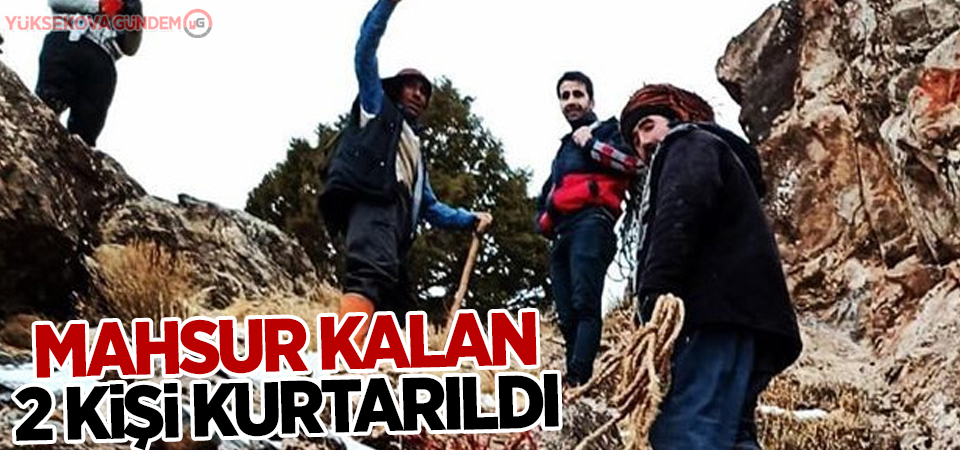 Van'da mahsur kalan 2 kişi kurtarıldı