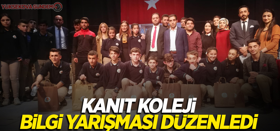 Kanıt Koleji bilgi yarışması düzenledi