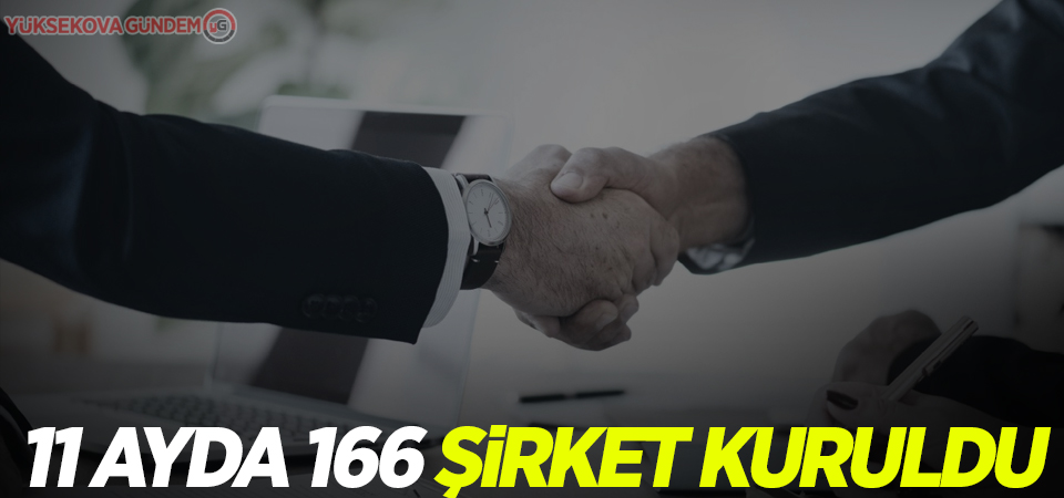 11 ayda 166 şirket kuruldu