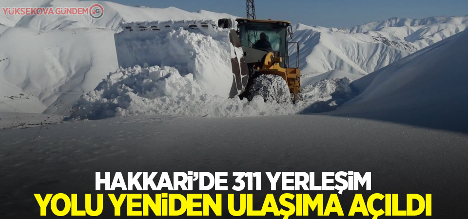 Hakkari’de 311 yerleşim yolu yeniden ulaşıma açıldı