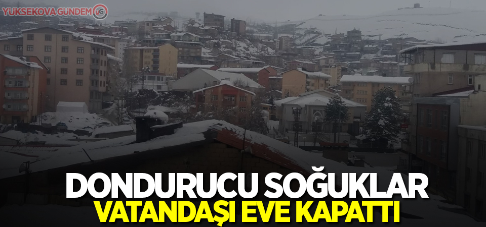 Dondurucu soğuklar vatandaşı eve kapattı