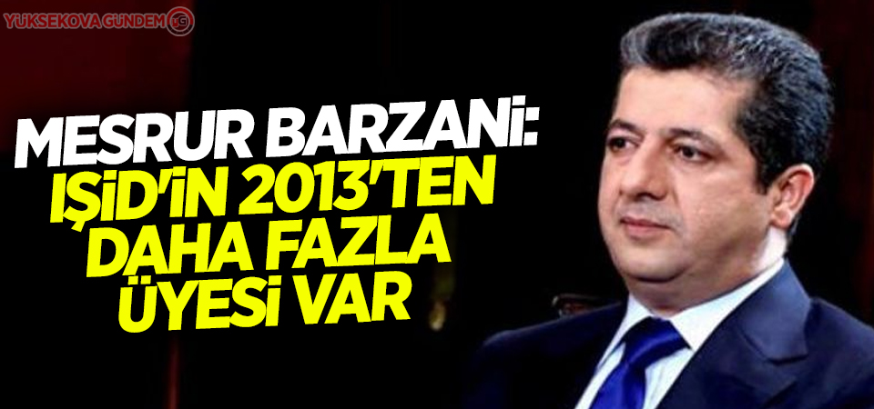 Mesrur Barzani: IŞİD'in 2013'ten daha fazla üyesi var