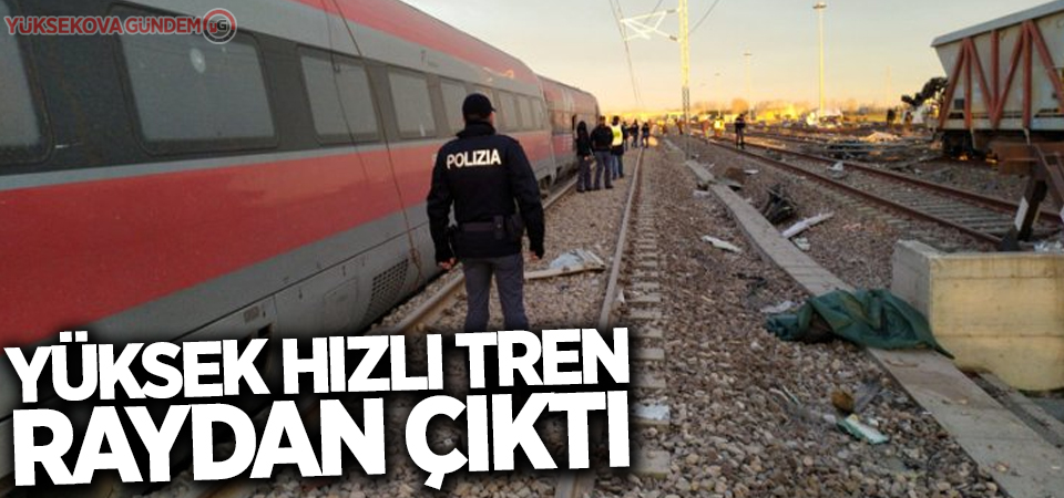 Yüksek hızlı tren raydan çıktı