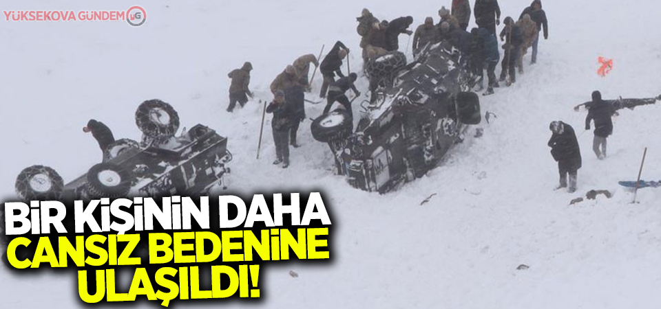 Bir kişinin daha cansız bedenine ulaşıldı!